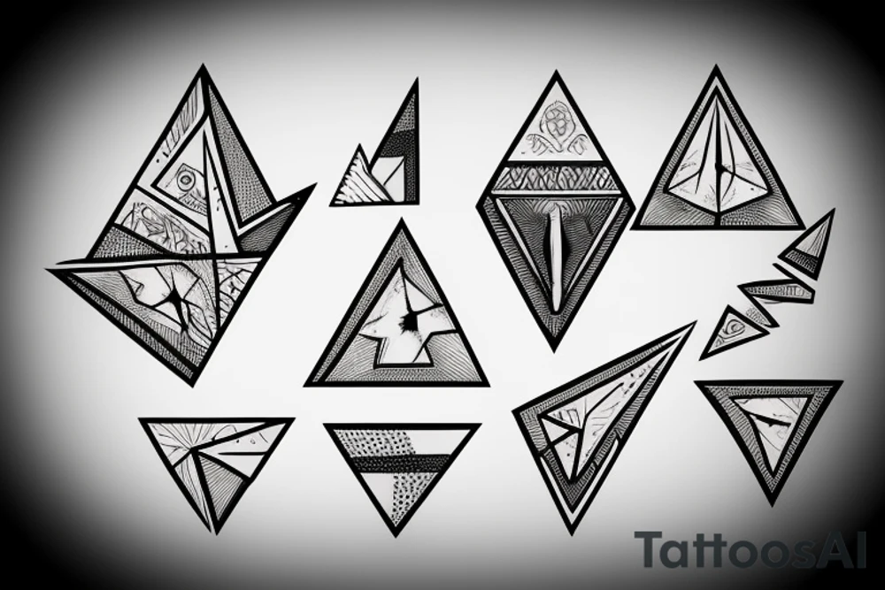 equilateral triangle tattoo idea