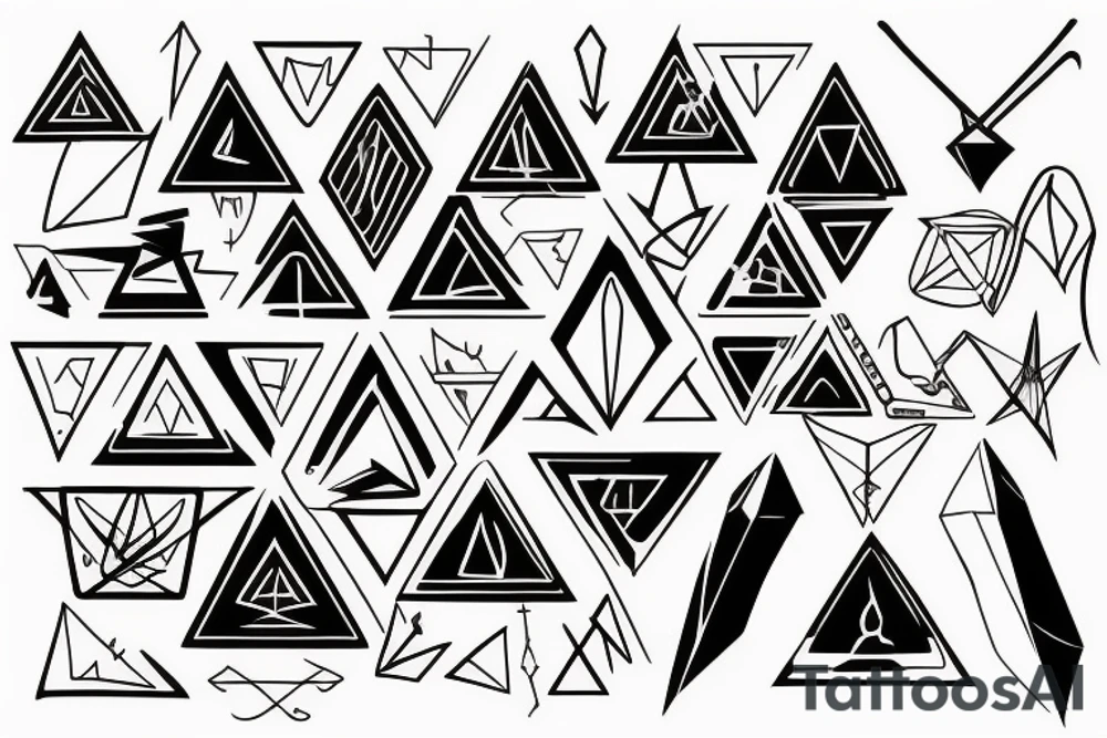 equilateral triangle tattoo idea