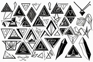 equilateral triangle tattoo idea