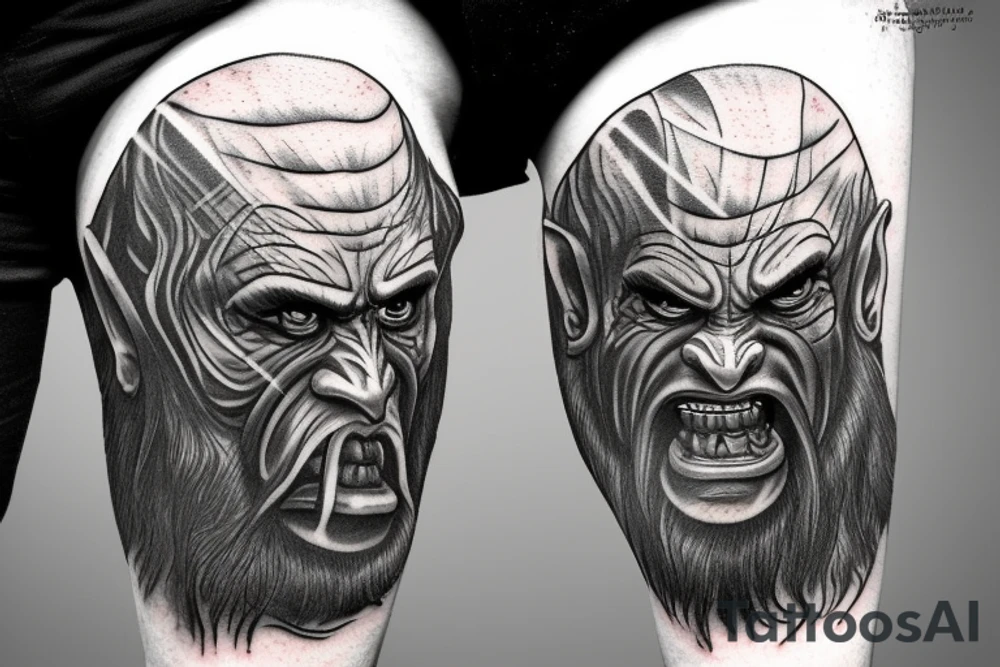 The Lord of the Rings The Orcs of Gundabad tattoo idea
