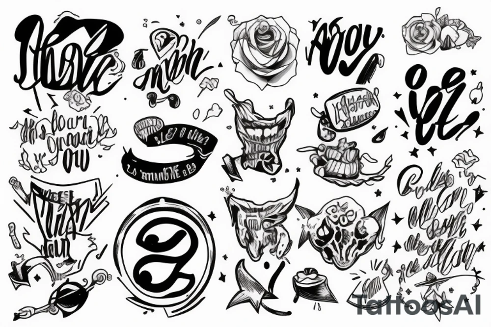 Motivation to enjoy life tattoo idea