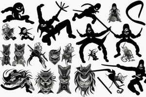 ninja tattoo idea