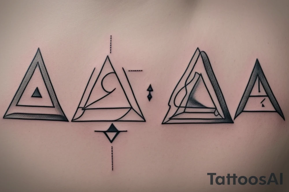 equilateral triangle tattoo idea