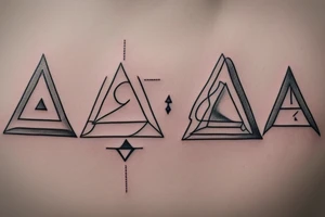 equilateral triangle tattoo idea