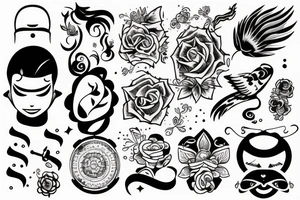 line
on sholder tattoo idea