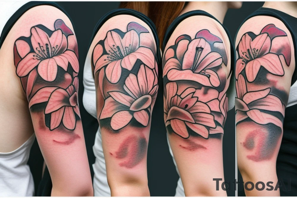 lily flower tattoo idea