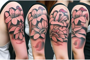 lily flower tattoo idea
