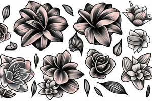 lily flower tattoo idea