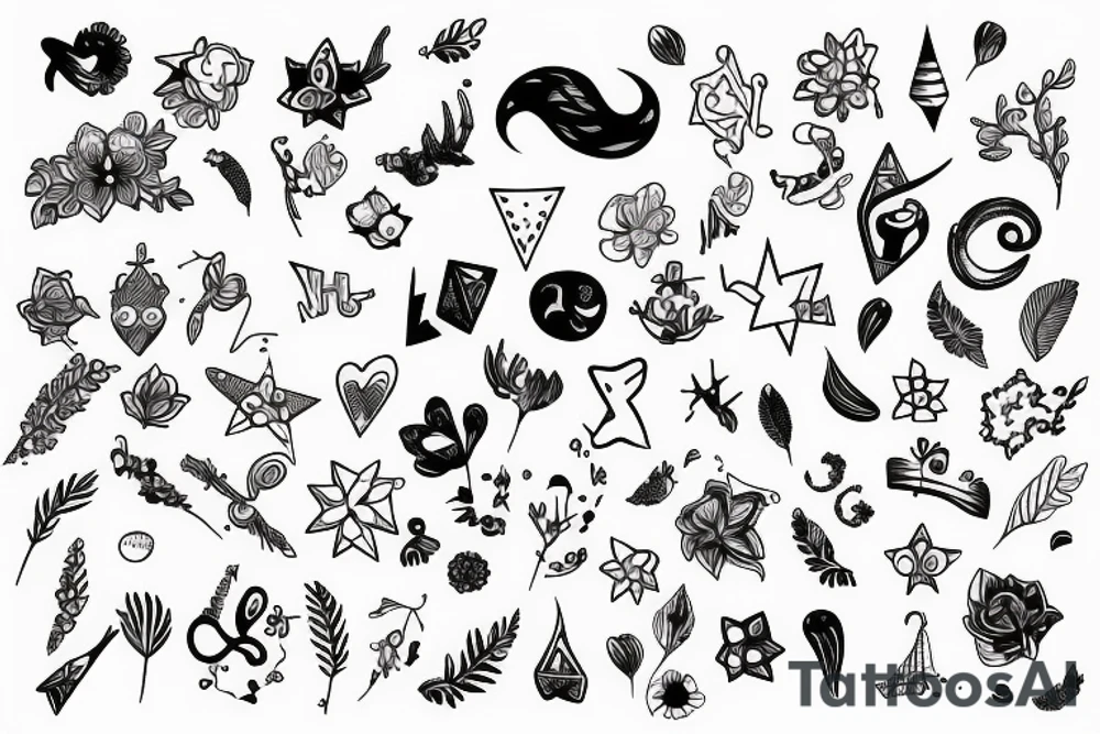 Serotonin hormon tattoo idea