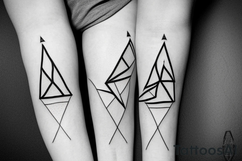 equilateral triangle tattoo idea