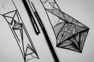 equilateral triangle tattoo idea