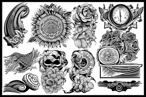 line
on shoulder tattoo idea