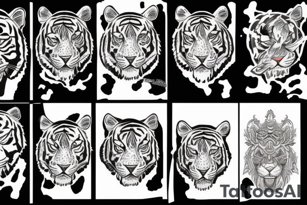 tiger tattoo idea