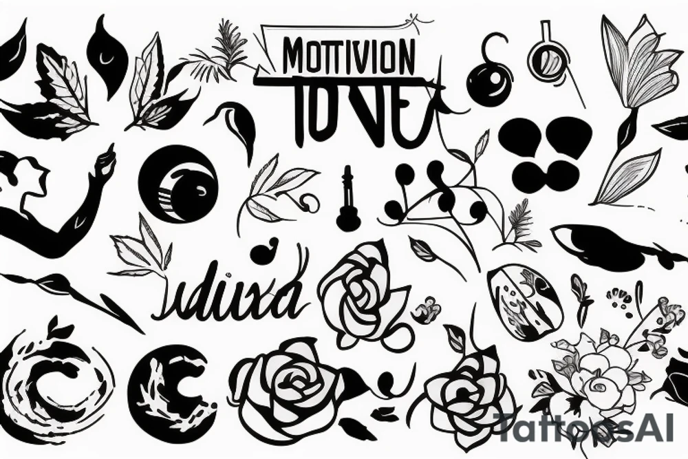 Motivation to enjoy life tattoo idea