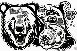 great bear drink on the skyboard tattoo idea
