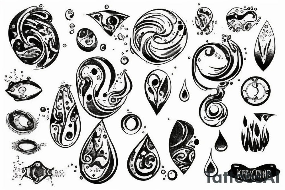 drop water tattoo idea