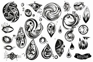 drop water tattoo idea