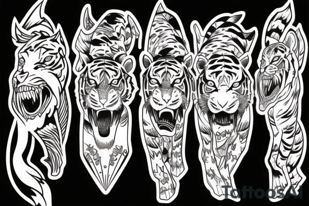 tiger tattoo idea