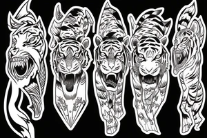 tiger tattoo idea