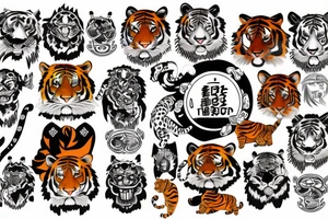 tiger tattoo idea
