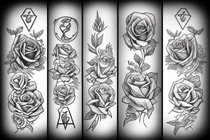 Rose of winds tattoo idea