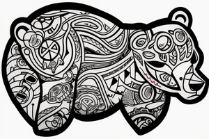 great bear drink on the skyboard tattoo idea