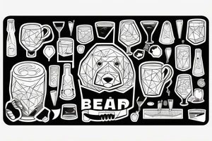 great bear drink on the skyboard tattoo idea