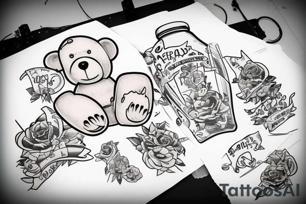 great bear drink on the skyboard tattoo idea