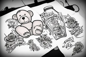 great bear drink on the skyboard tattoo idea