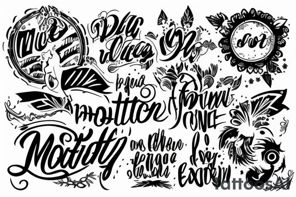 Motivation to enjoy life tattoo idea