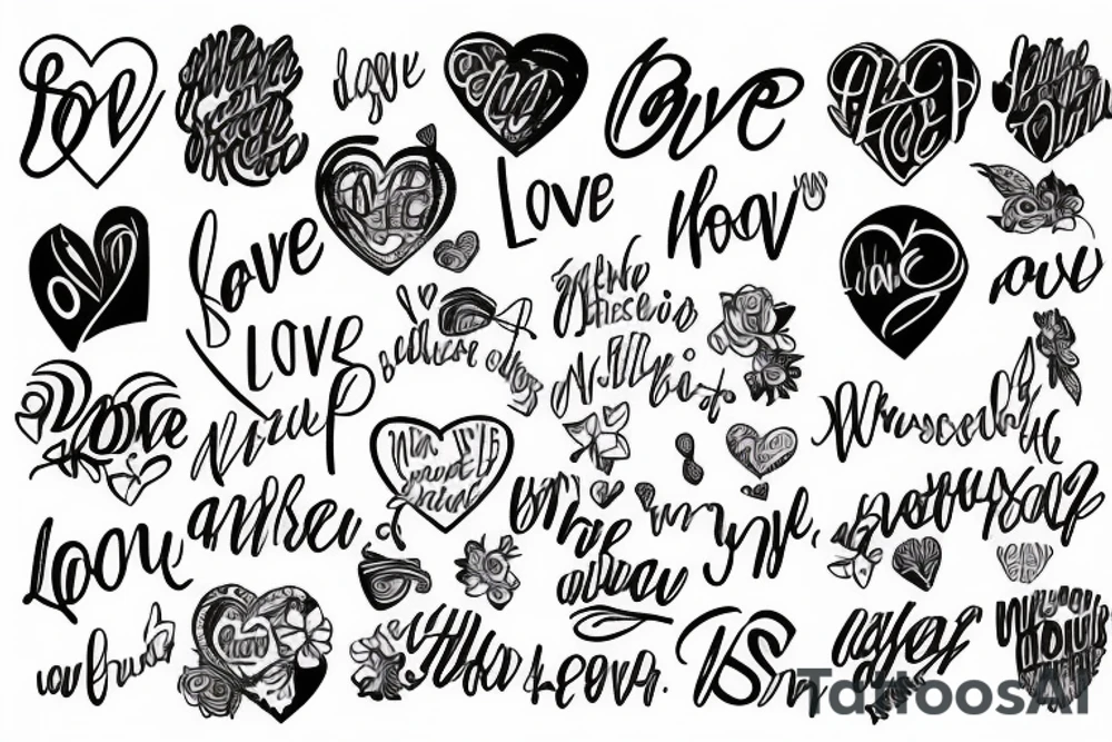 Love yourself tattoo idea