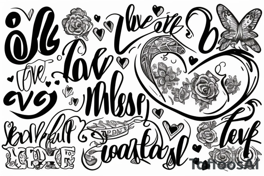 Love yourself tattoo idea