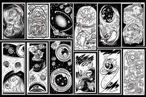 black hole in space tattoo idea