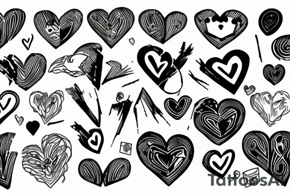 broken heart with blood tattoo idea