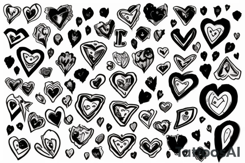broken heart with blood tattoo idea