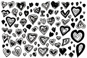 broken heart with blood tattoo idea