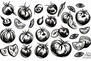 Aventus tomato sheet tattoo idea