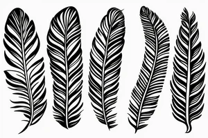 Feather with flowers in it tattoo idea