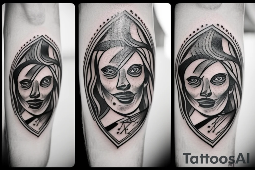 Interesting tattoo with a basketball tattoo idea