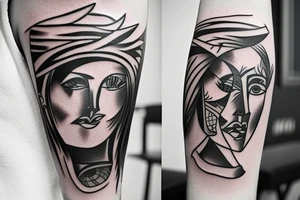 Interesting tattoo with a basketball tattoo idea