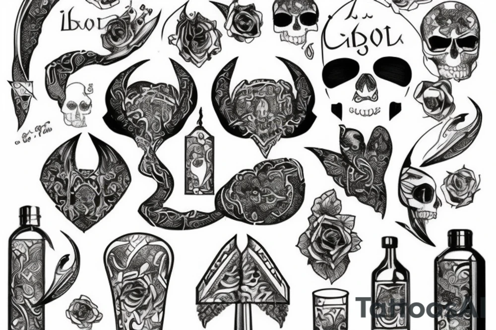 Ga city black iran tattoo idea