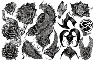 Ga city black iran tattoo idea