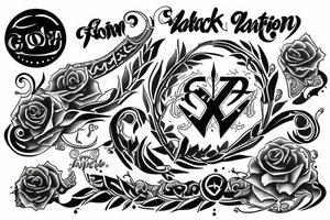 Ga city black iran tattoo idea
