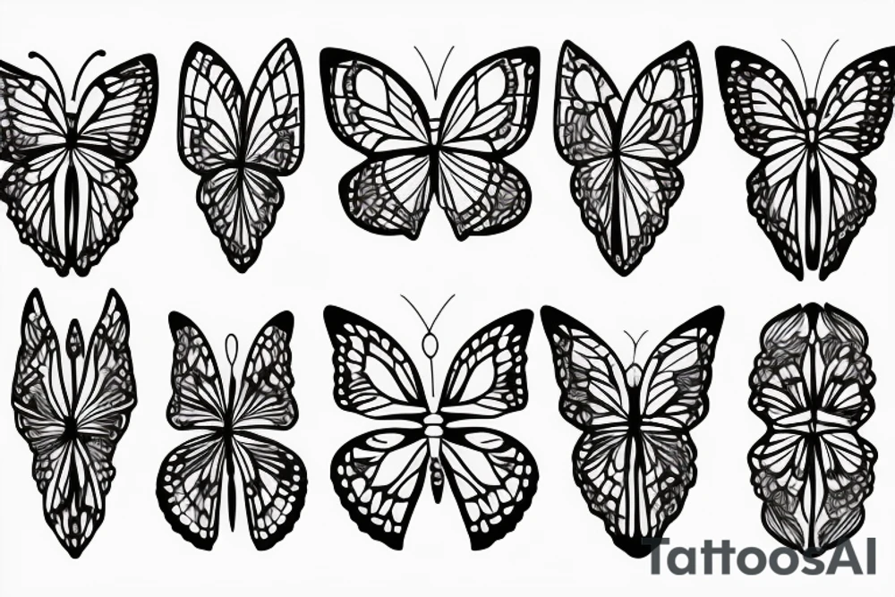 the butterfly a skeleton diamond tattoo idea