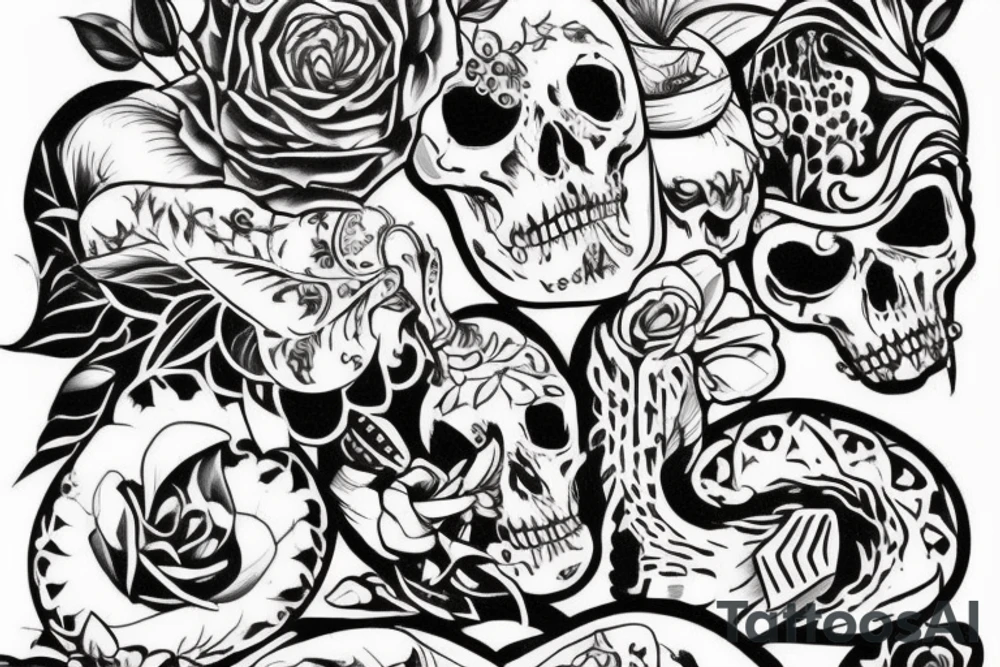 Змея с крыльями и глазом бога Гора tattoo idea