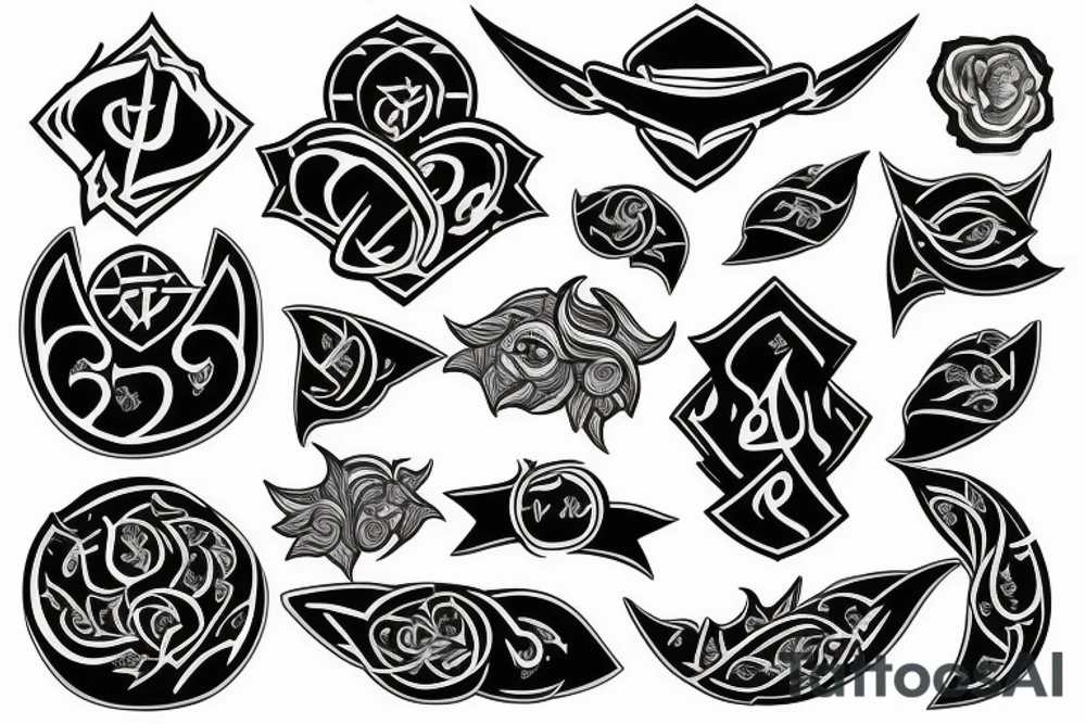 Ga city black iran tattoo idea
