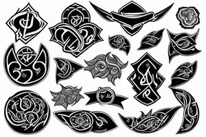Ga city black iran tattoo idea