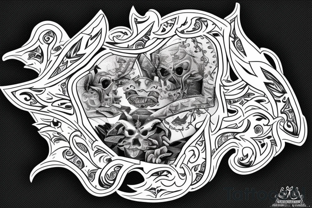 Ga city black iran tattoo idea