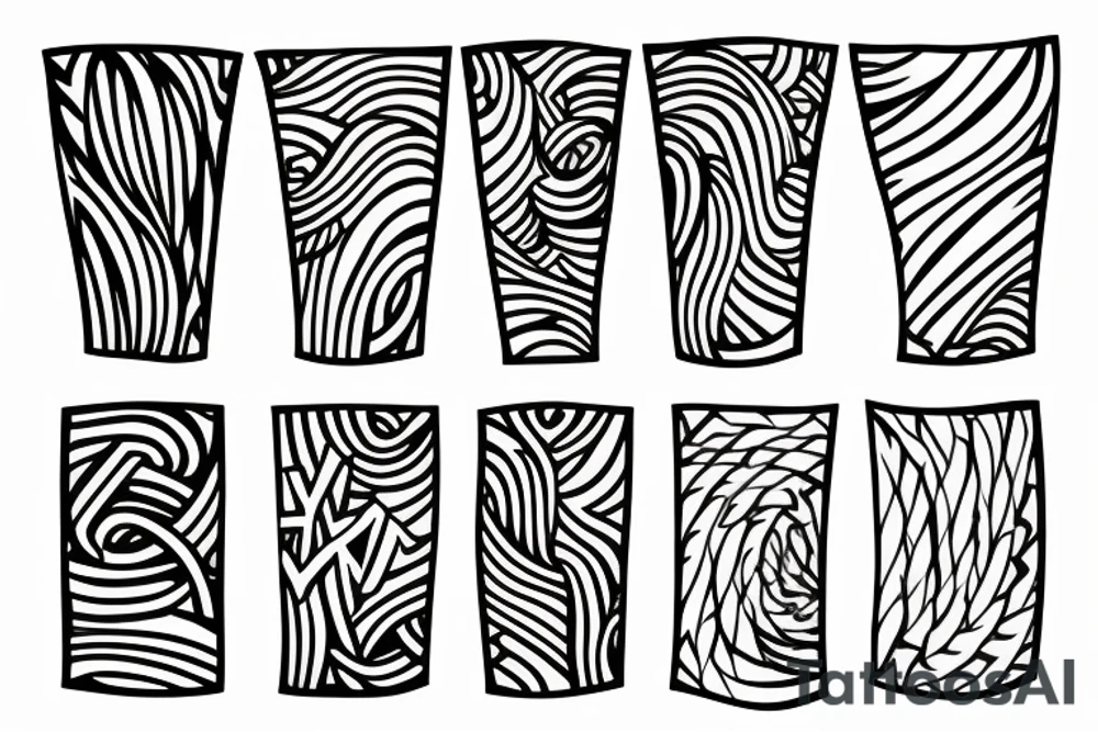 Simple and beautiful lines for wrists, forearms, neck and fingers tattoo idea