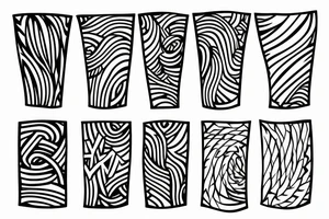 Simple and beautiful lines for wrists, forearms, neck and fingers tattoo idea